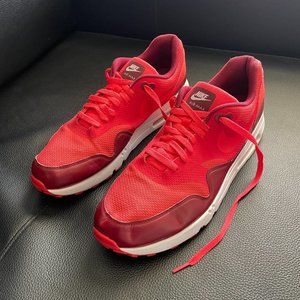 NIKE Air Max 1 Ultra 2.0 Essential 'Track Red' 875679-601 — Size 13— ULTRA CLEAN